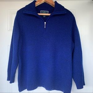 Karen Scott Cobalt Quarter-Zip Sweater - Size 2X